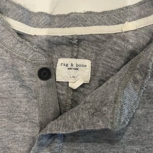 Men's Rag And Bone Henley gray size Large